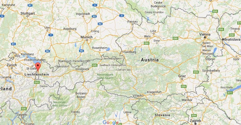 नक्शे के feldkirch ऑस्ट्रिया