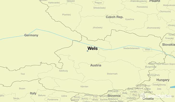 नक्शे के wels ऑस्ट्रिया