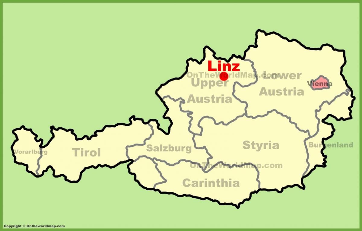 नक्शे के लिंज़ ऑस्ट्रिया
