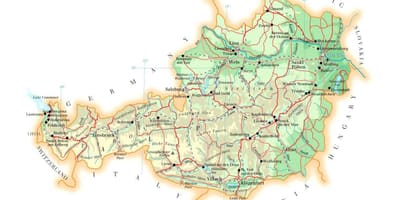ऑस्ट्रिया के मानचित्र ऊंचाई