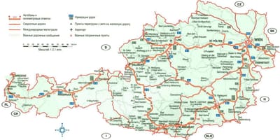 ऑस्ट्रिया यात्रा के नक्शे