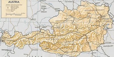 ऑस्ट्रिया भौगोलिक मानचित्र