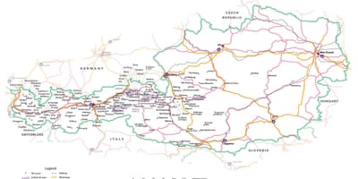 ऑस्ट्रिया के मानचित्र शब्दचित्र