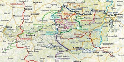 ऑस्ट्रिया के मानचित्र साइकल चालन