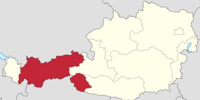 ऑस्ट्रिया के टायरॉल नक्शा
