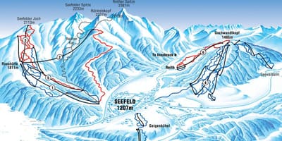 नक्शे के seefeld ऑस्ट्रिया