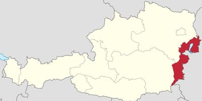 नक्शे के burgenland ऑस्ट्रिया