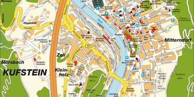 नक्शे के kufstein ऑस्ट्रिया