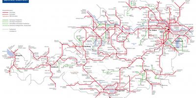 Obb ऑस्ट्रिया के रेल मानचित्र